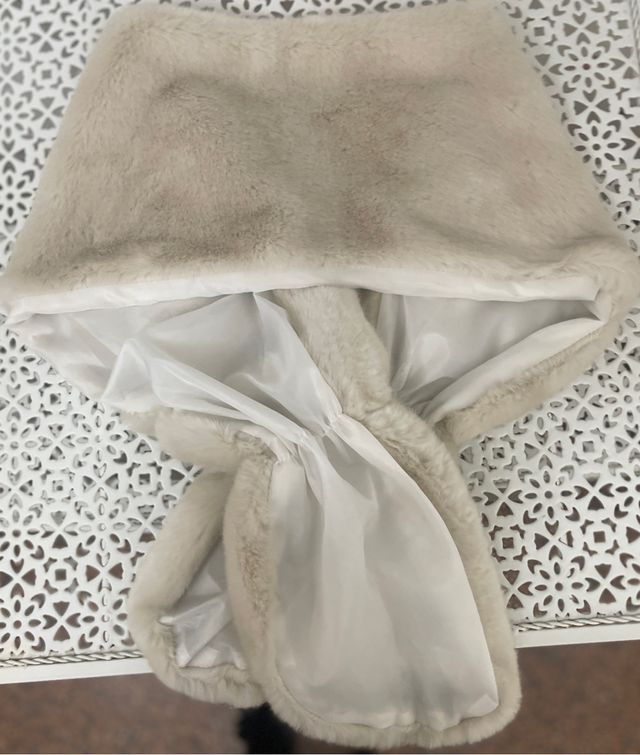 Stola coprispalla ecopelliccia bianca tg S