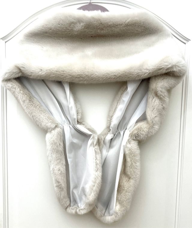 Stola coprispalla ecopelliccia bianca tg S