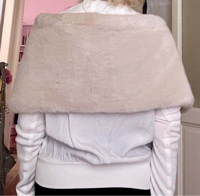 Stola coprispalla ecopelliccia bianca tg S