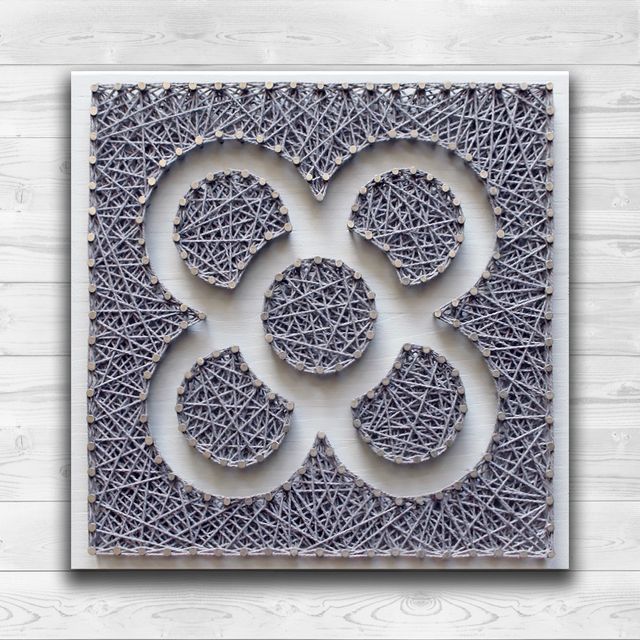 Cuadro hilos y clavos - Handmade