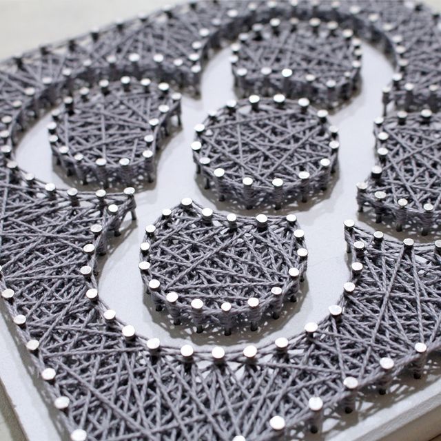 Cuadro hilos y clavos - Handmade