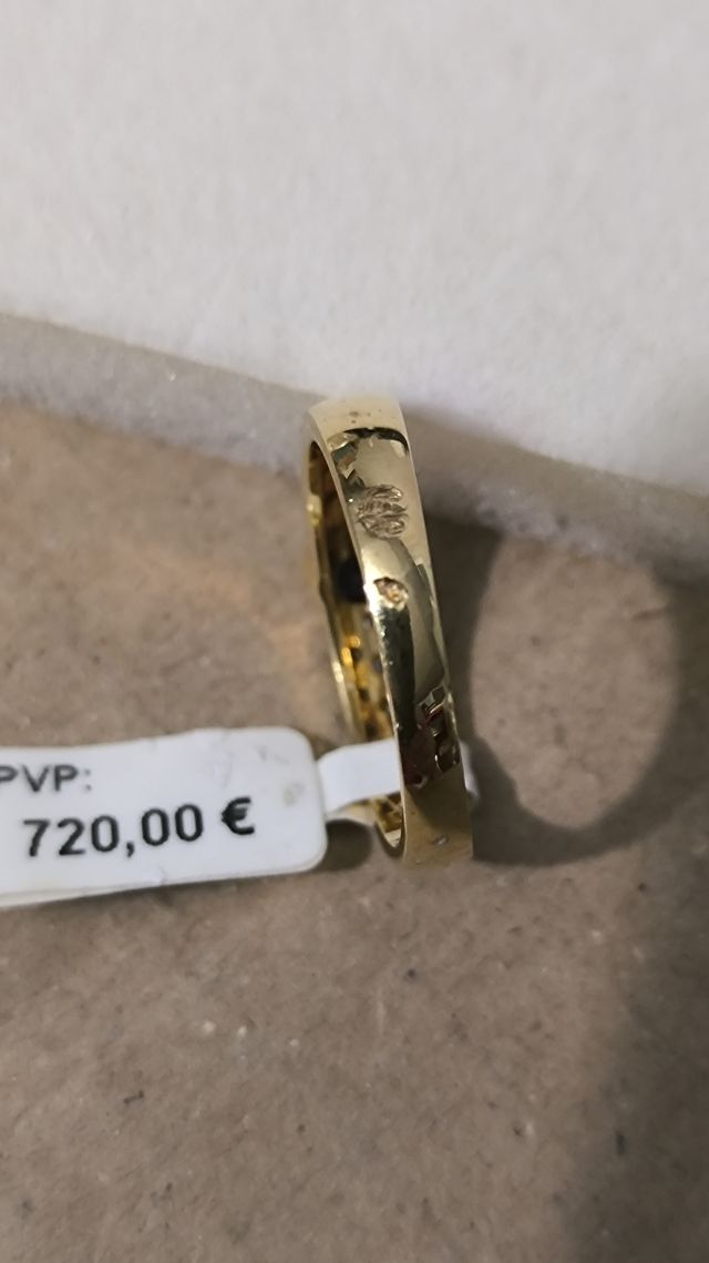 Sortija oro diamantes y zafiro