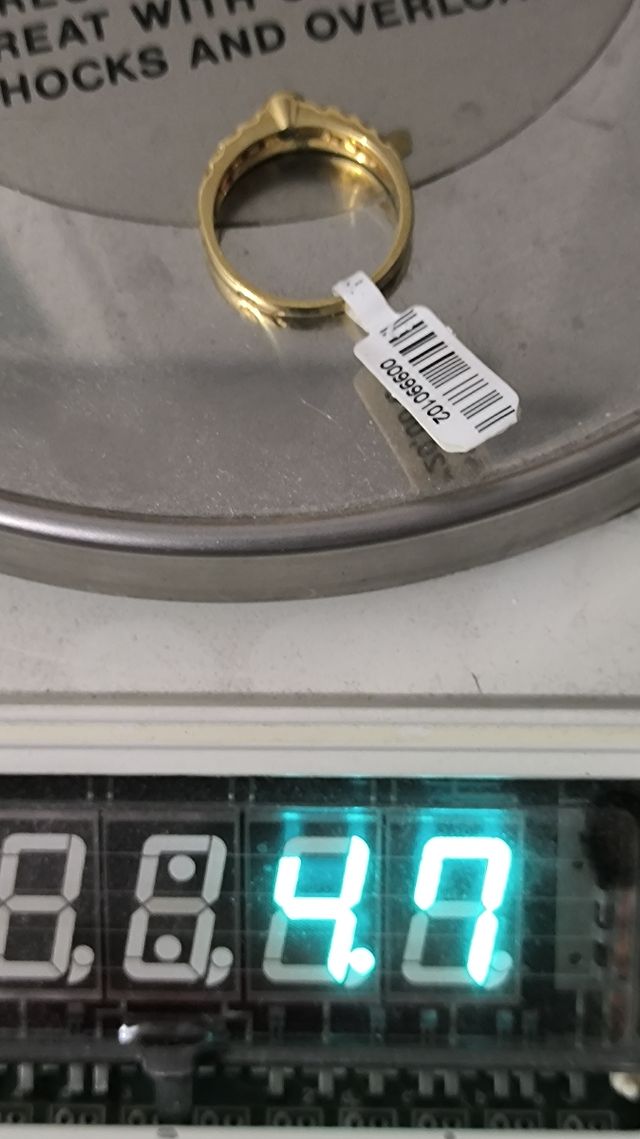 Sortija oro diamantes y zafiro