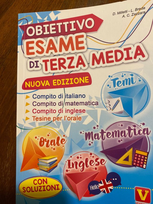 libricino per esami di terza media