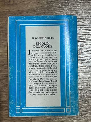 Libro en italiano "Ricordi del cuore"