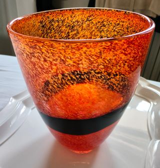 Vaso in vetro di Murano vintage anni '70/80