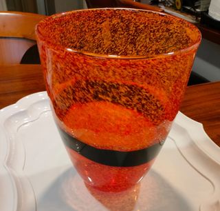 Vaso in vetro di Murano vintage anni '70/80