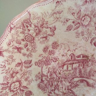 Dos Platos Ingleses Rosa