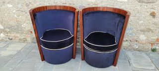 Poltrone artdeco art novou design modernariato Vin