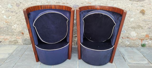 Poltrone artdeco art novou design modernariato Vin