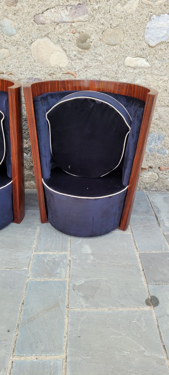 Poltrone artdeco art novou design modernariato Vin