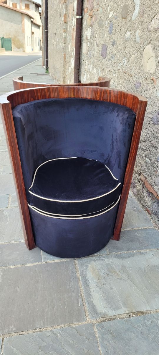 Poltrone artdeco art novou design modernariato Vin