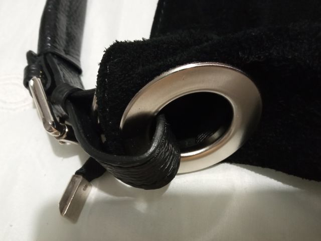 Bolso de piel de ante