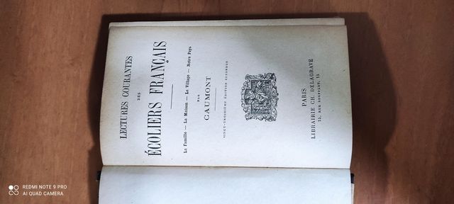 Libro "Ecoliers francais" fine 800 inizi 900'
