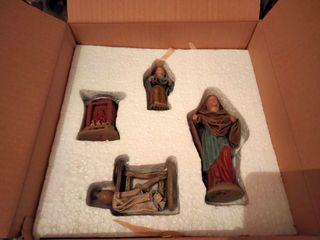 Figuras Belén pastor mujer mercado fuente 15 cm