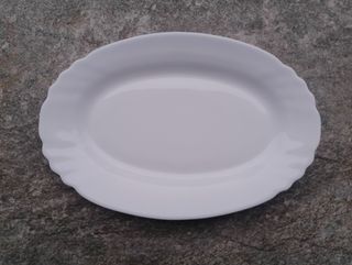 Set 4 piatti bianchi in ceramica Made in Spain