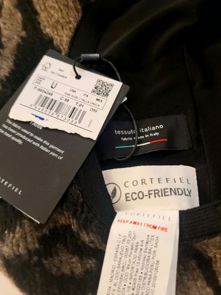 Boina cálida animal print Cortefiel lana Talla U