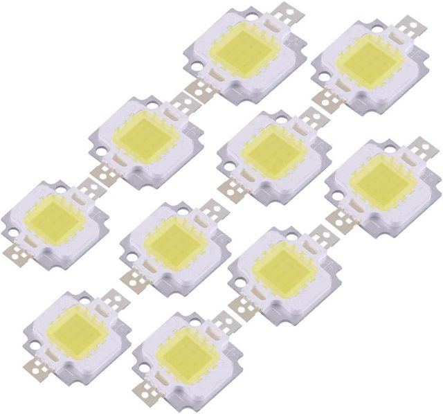60 Diodos Led 10W 12V 6000K-6500K Blanco Frio