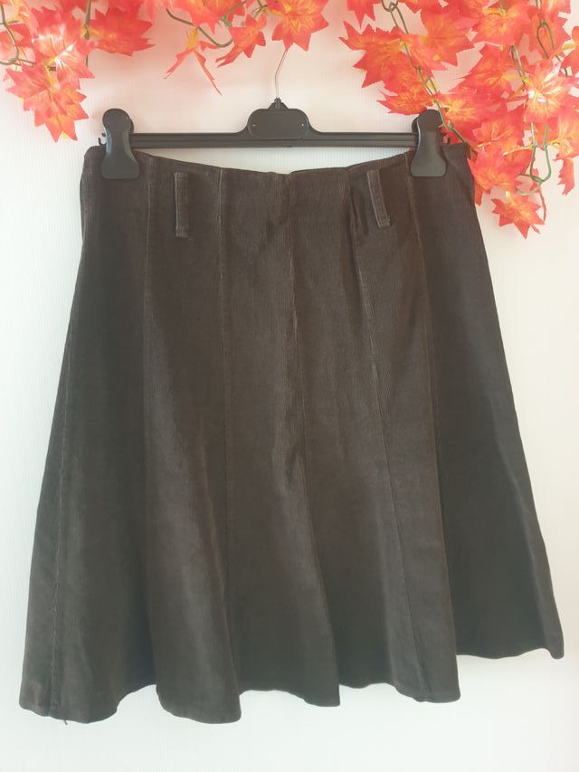 Gonnellina svasata in velluto Made in Italy