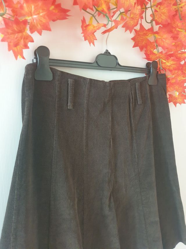 Gonnellina svasata in velluto Made in Italy