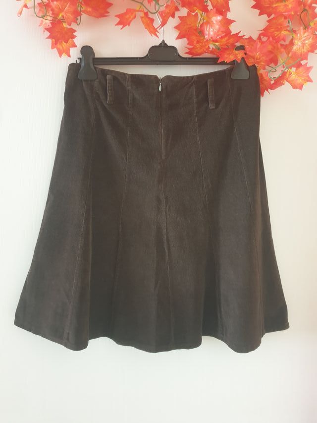 Gonnellina svasata in velluto Made in Italy