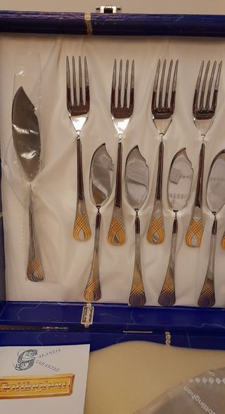 Servizio Pesce Gottinghen acciaio inox 18/10