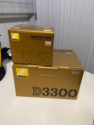 Nikon D3300 Objetivo AF-P Nikkor 18-55mm COMPLETO