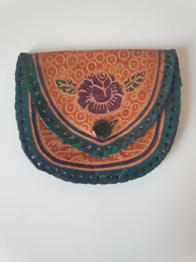 Portafogli/portamonete in cuoio colorato