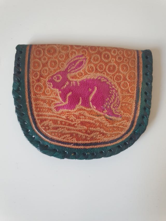 Portafogli/portamonete in cuoio colorato