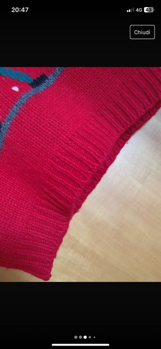 cardigan vintage 100%lana