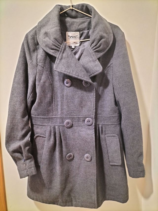 Chaquetón trenca gris