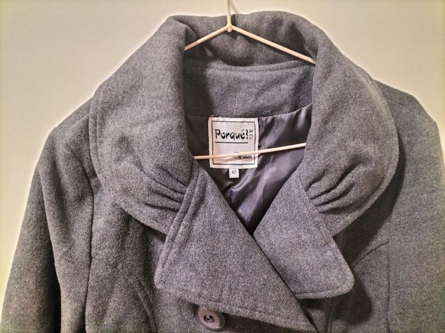 Chaquetón trenca gris