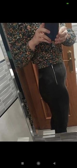 Leggins Zara encerado negro