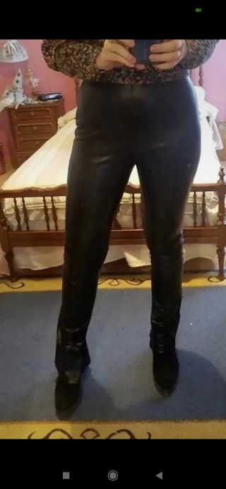 Leggins Zara encerado negro