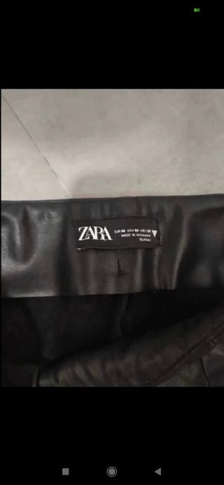 Leggins Zara encerado negro