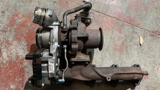 Colector con turbo  bmw motor N47D20A 
