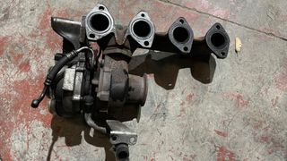 Colector con turbo  bmw motor N47D20A 
