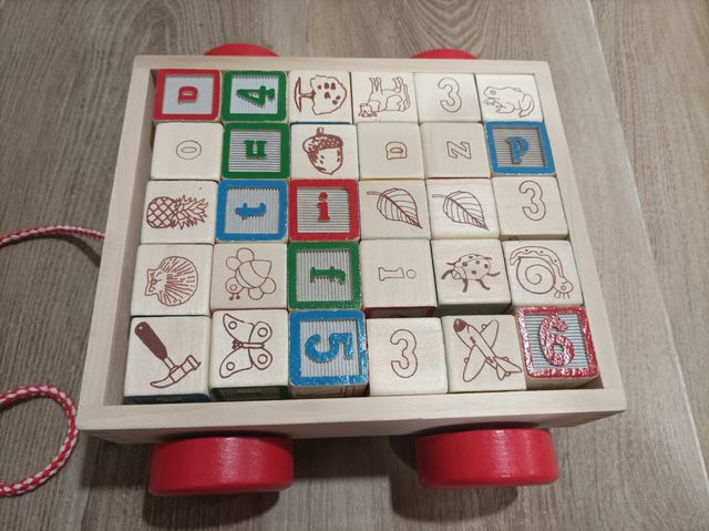 Juguete construcción educativo madera