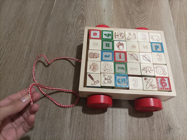 Juguete construcción educativo madera