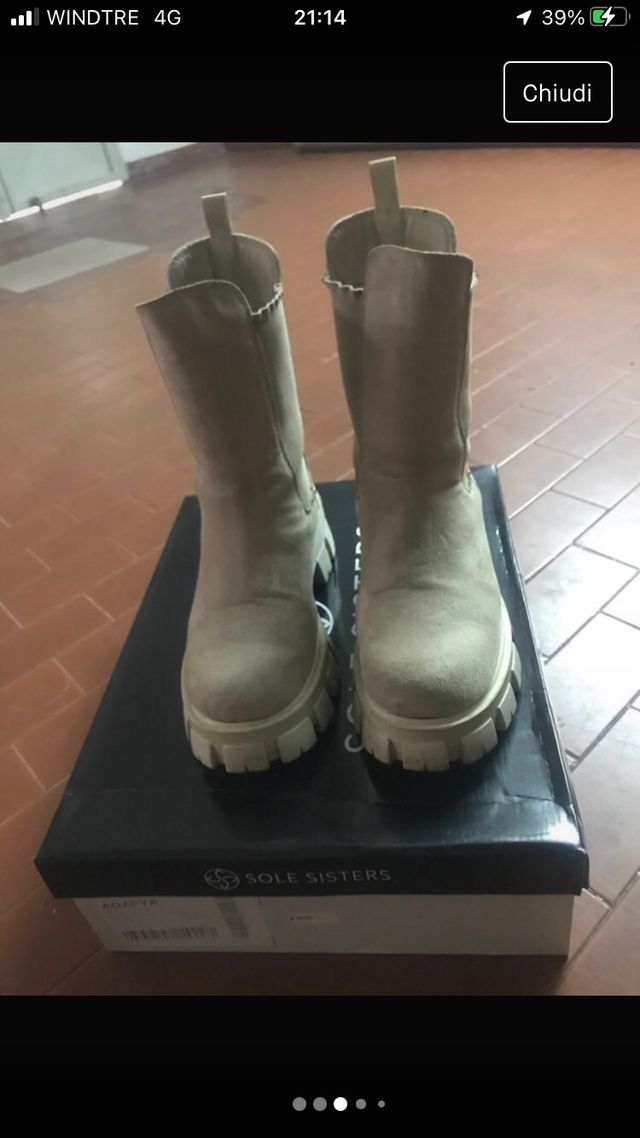 Stivaletti donna scamosciati, color ghiaccio