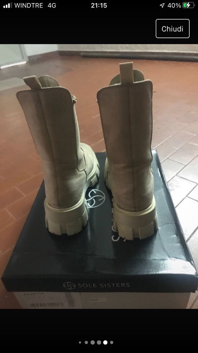 Stivaletti donna scamosciati, color ghiaccio