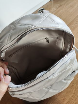 Mochila polipiel beige - Stradivarius