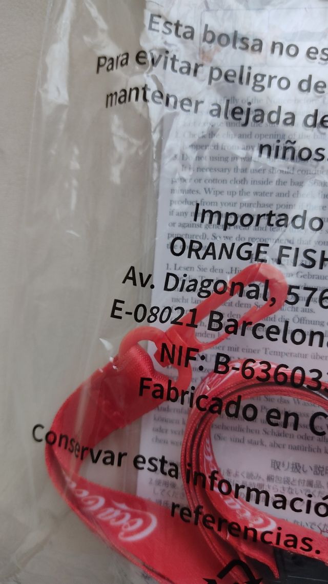 Funda para agua Coca cola nueva