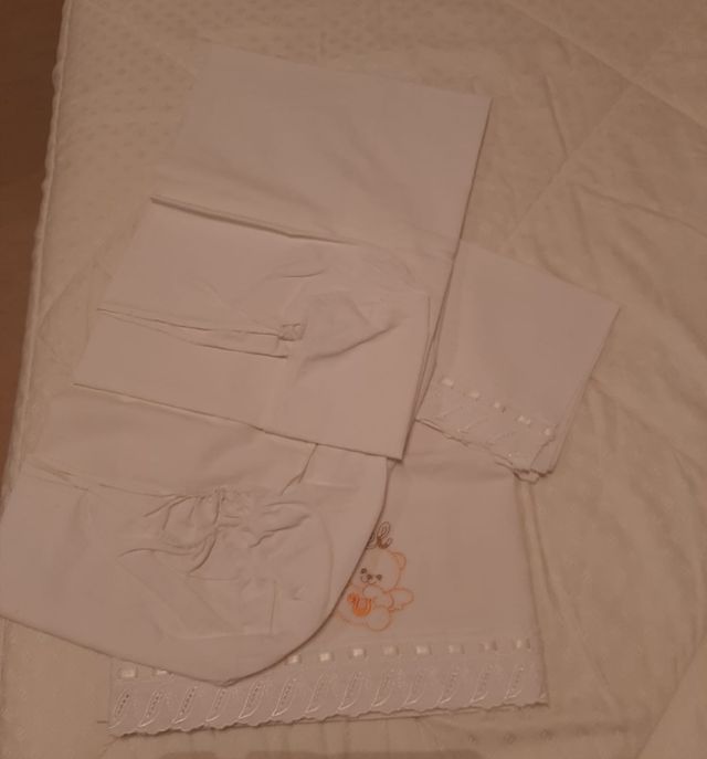 Set lenzuola bambini per culla.