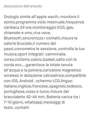 orologio smartwacth pro