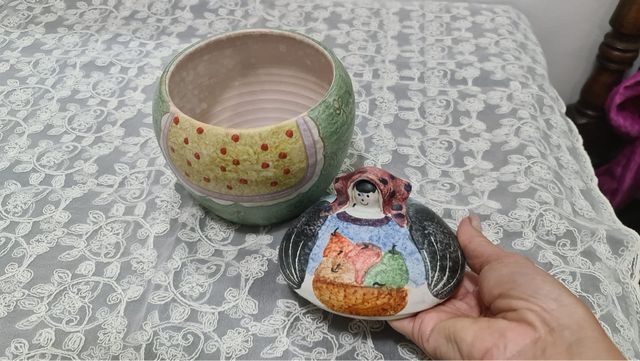 teiera ceramica Italica Ars dipinta a mano