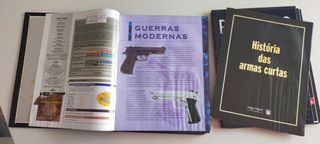 27 Miniaturas de Pistolas Colecionáveis com livros