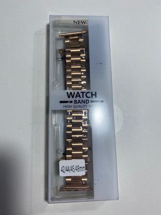 Correas Apple Watch 42/44/45/49 mm acero oro rosa 