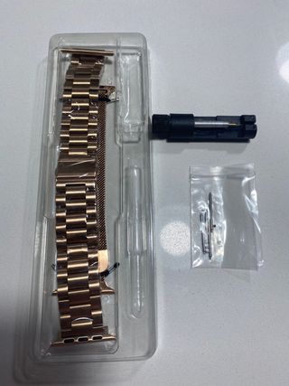 Correas Apple Watch 42/44/45/49 mm acero oro rosa 