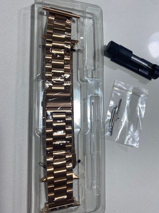 Correas Apple Watch 42/44/45/49 mm acero oro rosa 